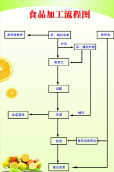 食品加工流程图图片