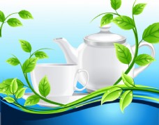 茶和绿叶