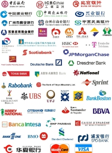 世界银行世界各大银行标志大全图片