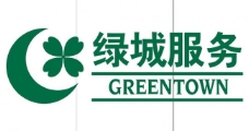 展板PSD下载绿城服务logo图片
