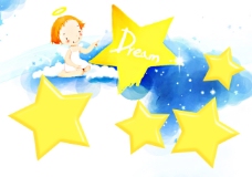 天使儿童儿童相册模版卡通天使