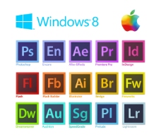 Adobe系列 win8 苹果logo