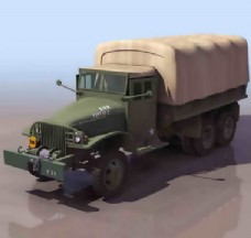3D车模军用吉普车卡车3D兵器模型带材质免费下载7
