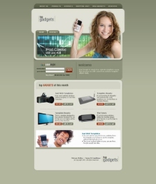 数码产品销售PSD网页设计