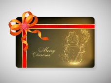 庆典装饰装饰礼品卡和圣诞庆典丝带