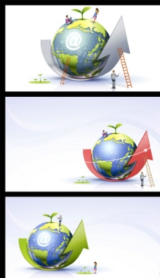 地球背景商务地球商务背景图片