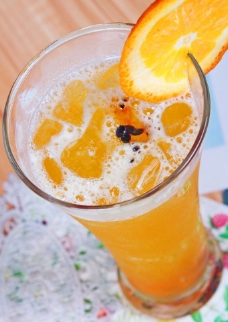 香橙百香脐橙汁图片