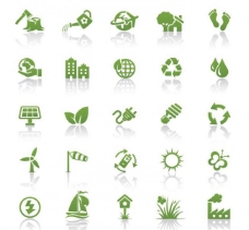 地球日绿色能源图标图片