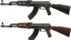 AK 47机枪图片