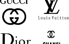 gucci lv dior chanel服装品牌标识图片