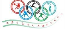 奥运五环体育标识图片