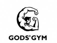 经典英文字体健身logo