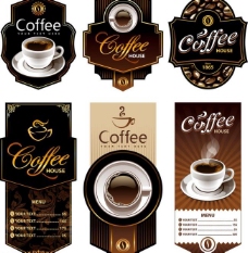 潮流素材咖啡标签图片