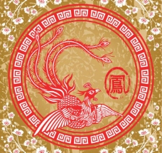 古典图案中国古典凤凰图案图片