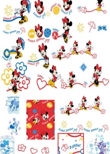 日记本封面迪士尼米妮米奇老鼠卡通图片