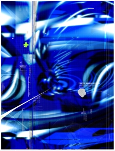 数码背景数码游戏背景设计psd分层素材蓝色雕塑