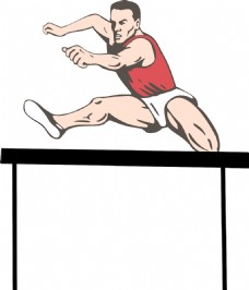 运动跃动田径运动员跳跃障碍