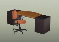 办公组合办公家具组合3D办公家具模型20080920更新9