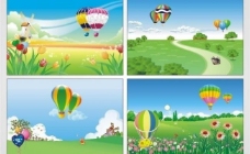 热气球 气球 风景图片