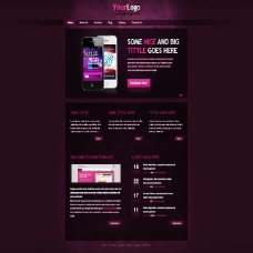 紫色 大气 商务 网站 首页 科技