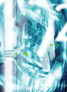 数码背景蓝色宇宙数码游戏背景设计psd分层素材