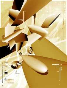 数码背景太空模型数码游戏背景设计psd分层素材