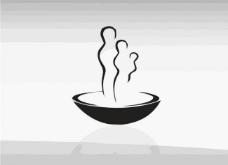 卡通文字瓷碗logo图片
