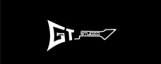 经典英文字体吉他logo