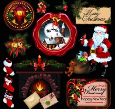 礼盒背景圣诞素材图片