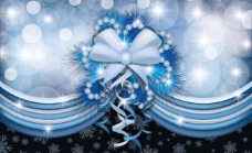 2013年蓝色炫彩圣诞背景图片