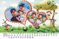 儿童台历2013(7月份)图片