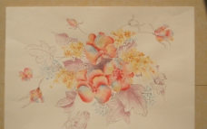 水彩手绘花卉 服装图片
