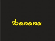 字体香蕉橘子logo