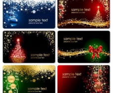 时尚线条圣诞卡片背景图片