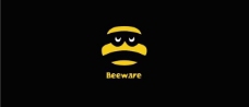 蜂蜜标签矢量蜜蜂logo图片