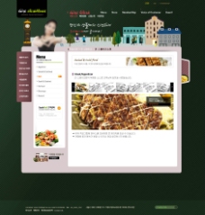 韩国菜餐饮网页模板图片