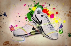 运动鞋海报设计图片