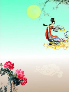 中秋节宣传矢量背景 中秋海报背景图片