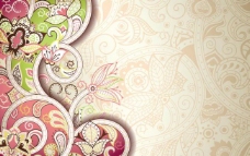 欧式边框古典花纹花卉背景图片