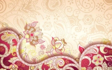 欧式花纹背景古典花纹花卉背景图片