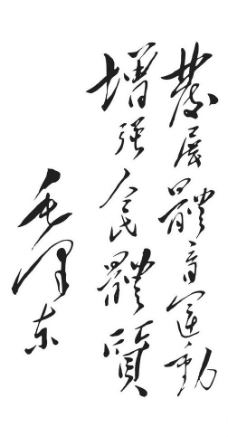 毛泽东书法字体图片