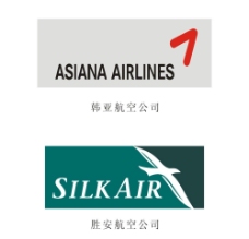 韩亚航空胜安航空标志图片