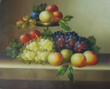 水果写实油画