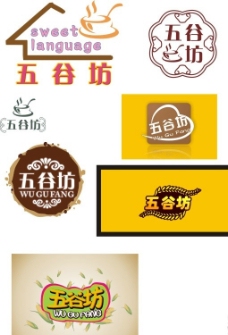 谷类饮品标志图片