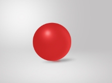 psd源文件红球质感球立体球简单面