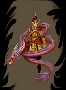 金神 人物插画图片