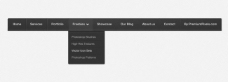 黑色风格网页导航UI设计