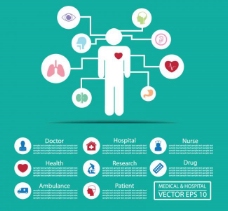 胶管健康和医疗图标矢量图片