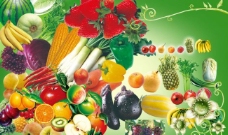 源文件新鲜水果蔬菜图片