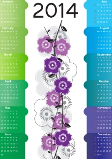 2014年花朵日历